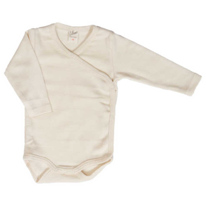 Lilano Baby Wickelbody 68 natur aus Wolle kbT/Seide
