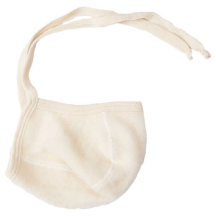 Lilano Erstlingsmütze 50 natur Wollfrottee kbT