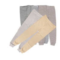 Lilano lange Unterhose beere-ringel 104 Wolle kbT/Seide
