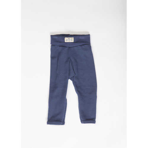 Lilano Nabelbundhose mit Beinumschlag 56 marine aus Wolle kbT/Seide