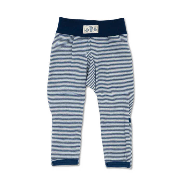 Lilano Nabelbundhose mit Beinumschlag 74 marine aus Wolle kbT/Seide