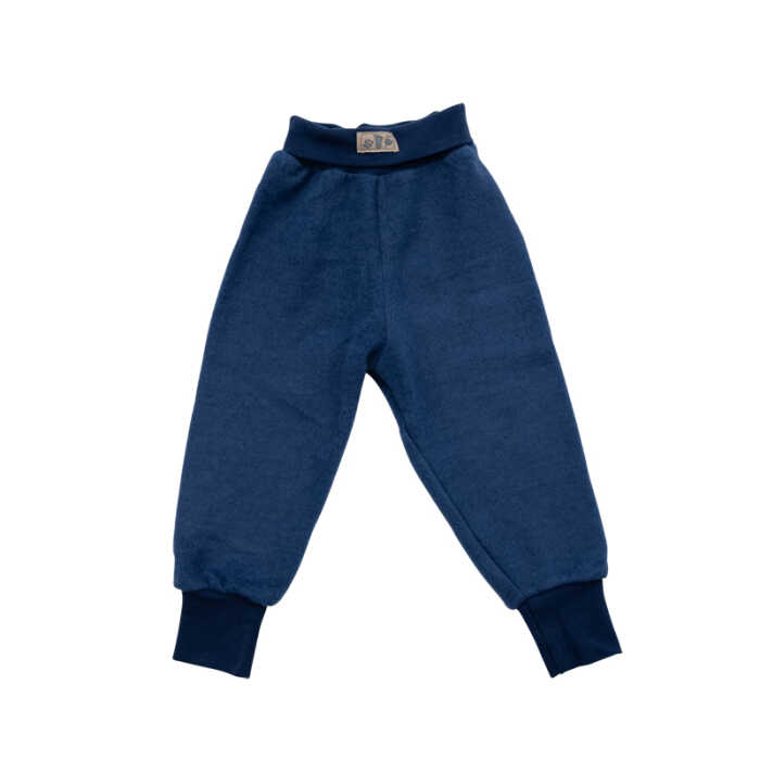 Lilano Nabelbundhose marine 80 aus Wollfrottee kbT Plüsch