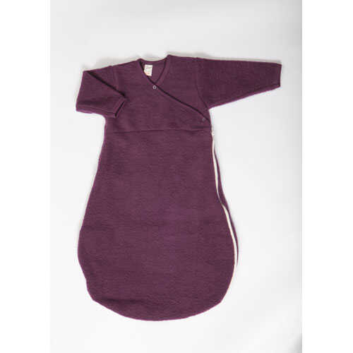 Lilano Schlafsack Wickelform beere 50/56 aus Wollfrottee kbT Plüsch