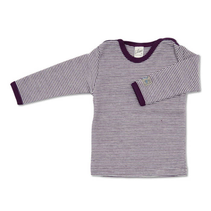 Lilano Shirt Ringel 104 beere  Wolle kbT/Seide