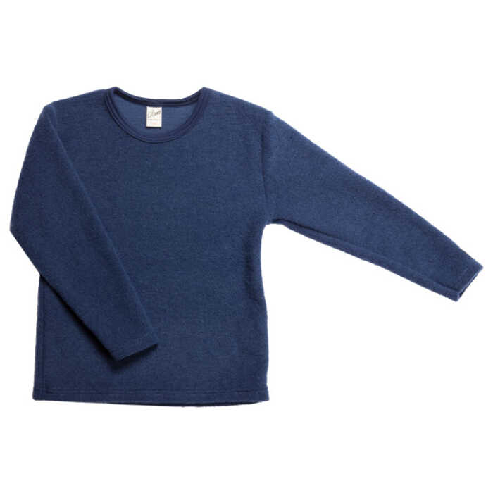 Lilano Kinder Shirt marine 128 aus Wollfrottee kbT plüsch