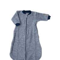Lilano Strampelsack mit Arm 86/92 marine aus Wollfrottee kbT