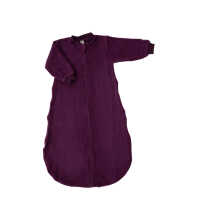 Lilano Strampelsack mit Arm 74/80 beere aus Wollfrottee kbT