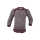 Engel Body, langarm, hellgrau melange/orchidee, 50/56, 70Wolle/30Seide