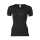 Engel Damen-Shirt, kurzarm, schwarz, 34/36, Wolle/Seide
