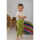Cosilana Baby-Hose mit BUND 086/092 grün uni 70% Merinoschurwolle / 30% Seide