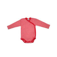 Cosilana Wickelbody 1/1 Arm 050/056 rot geringelt...