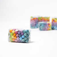 Grimms Holzperlen 12mm, pastell, 120 Teile