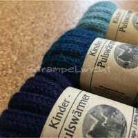 De Colores Pulswärmer für Kinder 88 marineblau 15cm lang, 3re/3li, 100% Baby-Alpaka