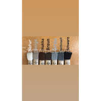 De Colores Beinstulpe Rippstrick 13 dunkelgrau 40cm, 3re/3li, 100% Baby-Alpaka