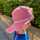 Pickapooh Lasse 52 BW kbA rose UV40/ BW Strick kbA Streifen lila rosa weiss
