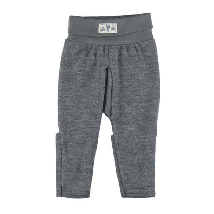 Lilano Nabelbundhose mit Beinumschlag 74 hellgrau Wolle kbT/Seide