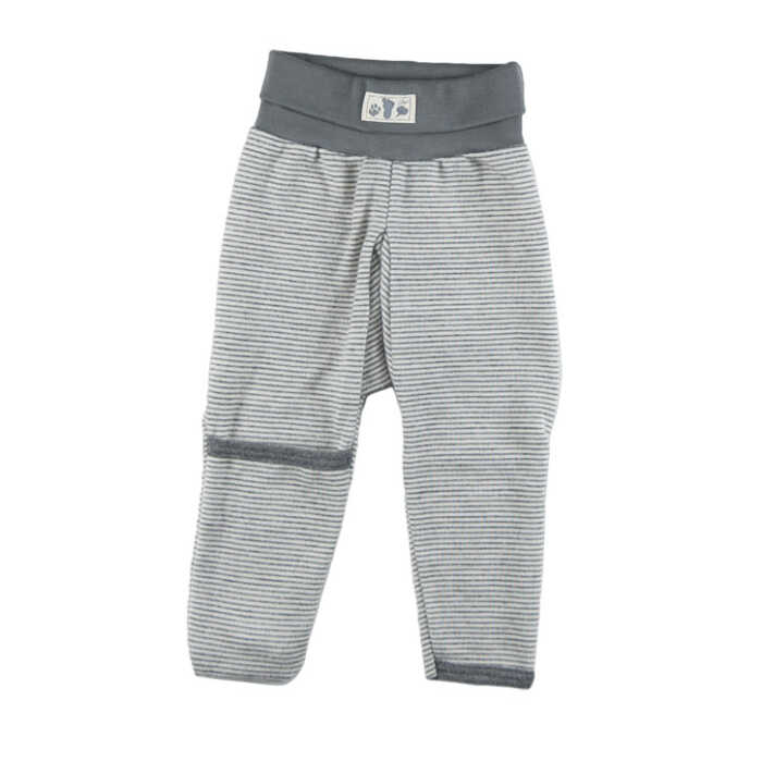 Lilano Nabelbundhose mit Beinumschlag 86 hellgrau aus Wolle kbT/Seide
