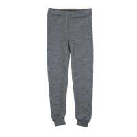 Lilano Kinder Unterhose lang 140 grau aus Wolle kbT/Seide