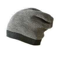 Disana Longbeanie anthrazit/grau 03 100% kbT Schurwolle