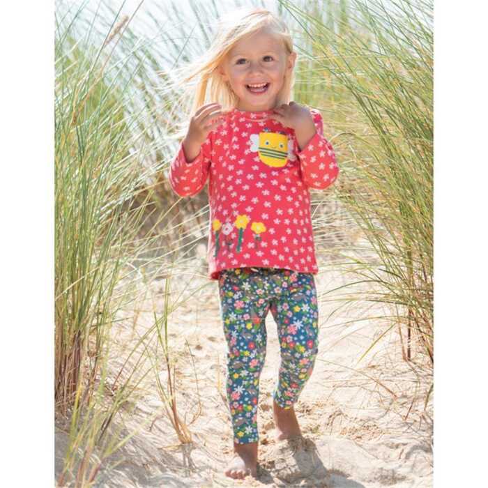 Frugi Libby Printed Leggings  Rabbit Fields