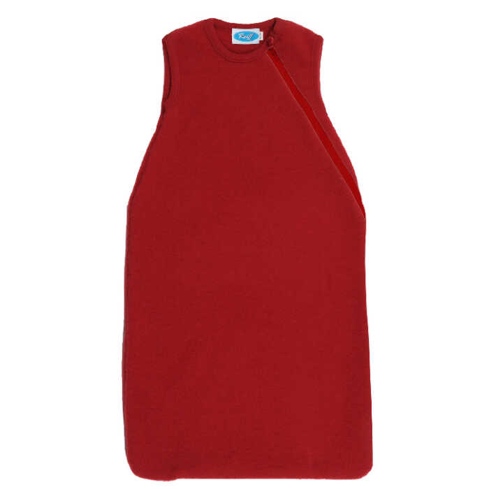 Reiff Fleeceschlafsack ohne Arm 98/104 burgund Schurwolle kbT