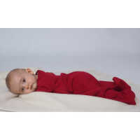 Reiff Schlafsack Frottee mit Arm 116 burgund Wolle/Seide
