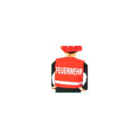 Aurich  Feuerwehr-Weste für Kinder rot  Gr.128