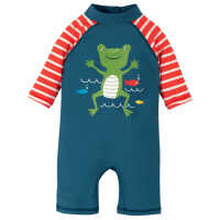 Frugi Little Sunsafe Overall  Steely Blue/Frog