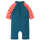 Frugi Little Sunsafe Overall  Steely Blue/Frog 2-3J
