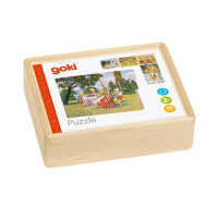 Goki Würfelpuzzle Märchen 57877 3+ Holz