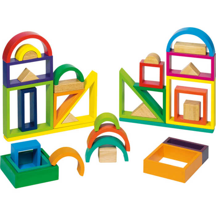 Goki Bausteine Regenbogen 58655 3+ Holz