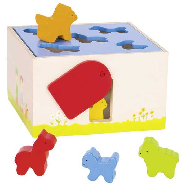 Goki Sort box Bauernhoftiere 58665 1+ Holz