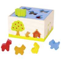Goki Sort box Bauernhoftiere 58665 1+ Holz
