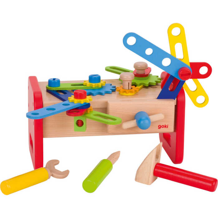 Goki Werkbank 58501 3+ Holz, Kunststoff