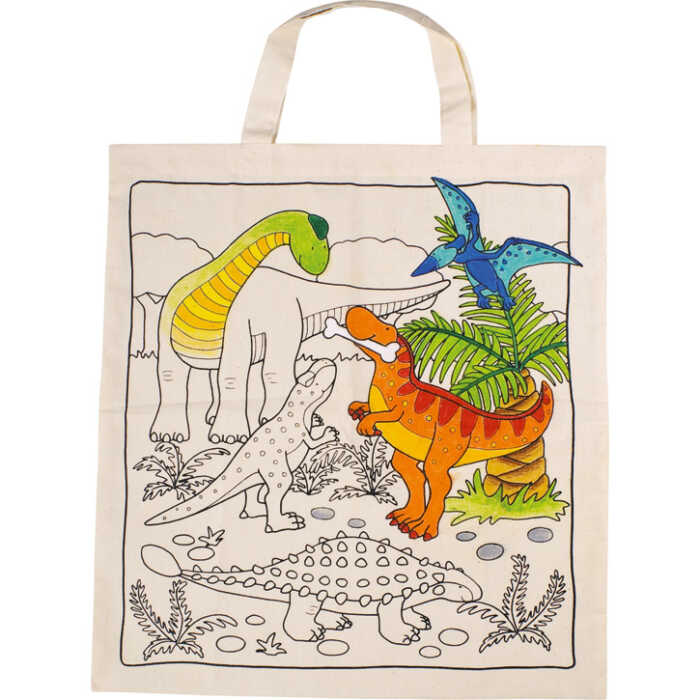 Goki Baumwollbeutel Dinosaurier 58809 3+ Textil