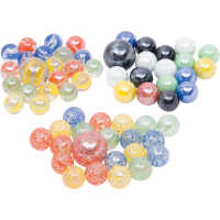 Goki Glasmurmeln Set mit 21 Stück 20x16 mm + 1x25...