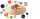 Goki Murmeltellerspiel mit 31 Murmeln 63947 3+ Holz, Glas
