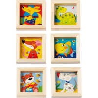 Goki Geduldspiele Tiere 56701 5+ Holz, Metall