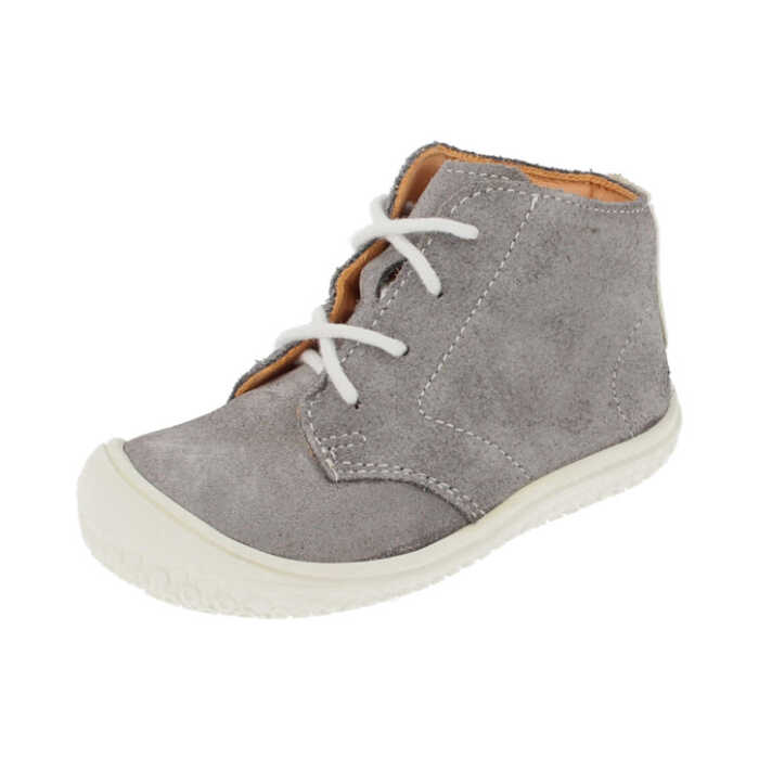 Filii-Barefoot Schnürer 21 Bio stone/Velours  Mittel