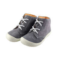 Filii-Barefoot Schnürer 21 Bio stone/Velours  Mittel
