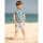 Frugi Harvey Hawaiian Shirt  Steely Blue Ride The Waves