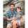 Frugi Grown Ups Hawaiian Shirt  Steely Blue Ride The Waves