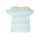 Frugi Bobster Applique Top  Bright Sky Breton/Car