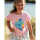 Frugi Sophia Slub T-Shirt  Soft Pink/Fish