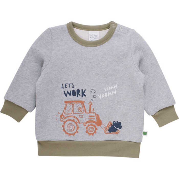 Freds World TRACTOR Sweatshirt mit Frontprint Grey melange