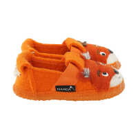 Nanga Fox Slipper orange Kinder Hausschuh Schurwolle