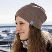 Pickapooh Gr.50 Beanie Mütze Rap Wolle kbT/ Seide...