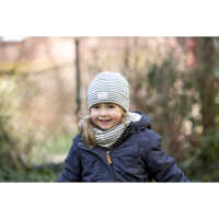Pickapooh Gr.54 Schlupper 70% Wolle/30% Seide grau/natur
