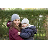 Pickapooh Gr.54 Schlupper 70% Wolle/30% Seide grau/natur