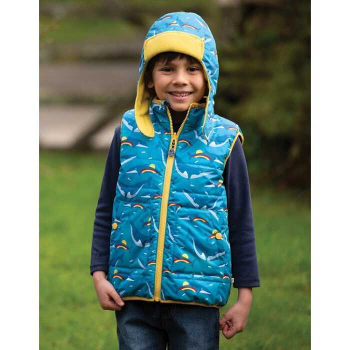 Frugi Entdecker Weste Regenbogen Rainbow Whales_AW20